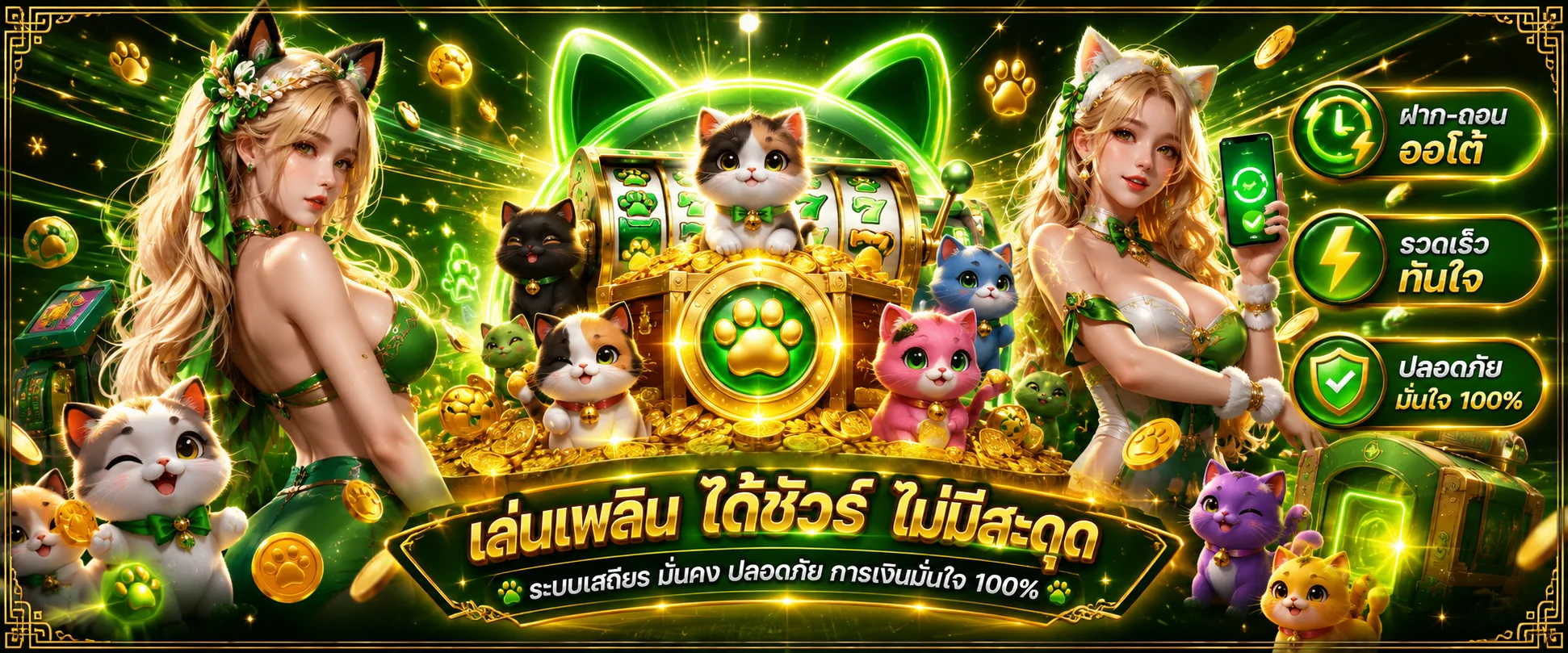 โต๊ะคาสิโนออนไลน์ บาคาร่าและรูเล็ตบน LUCKYCAT889
